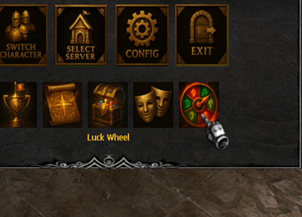 Lucky Wheel in ESC Menu